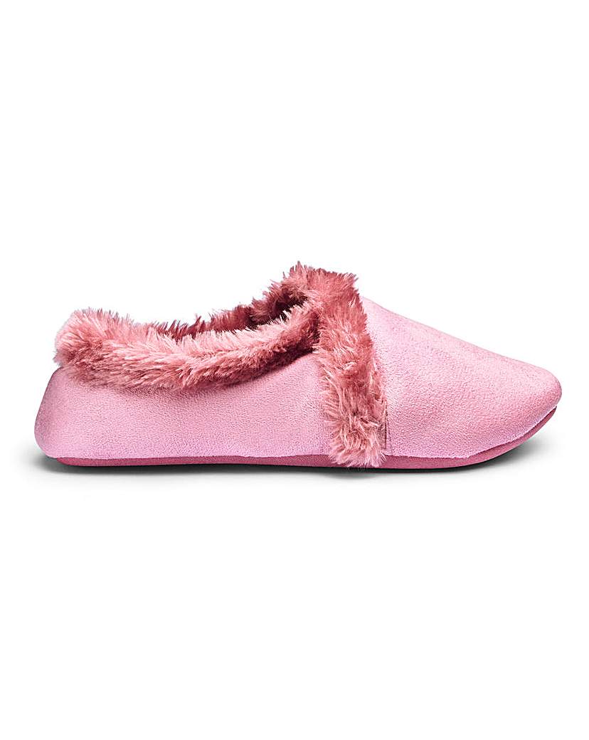 Image of Soft Warm Lined Slippers E Fit