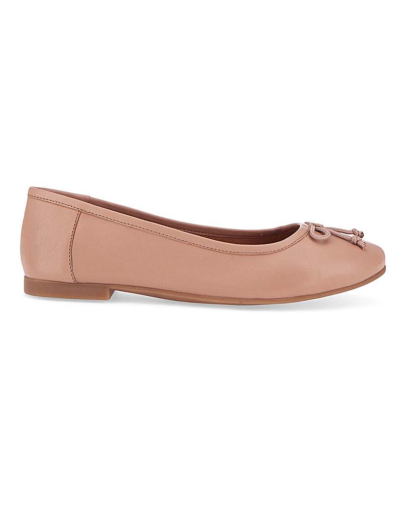 Leather Ballerina Shoes EEE Fit