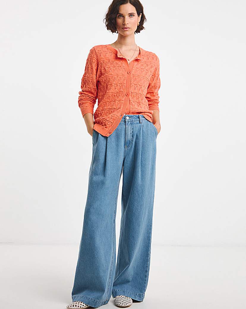 POINTELLE CARDIGAN