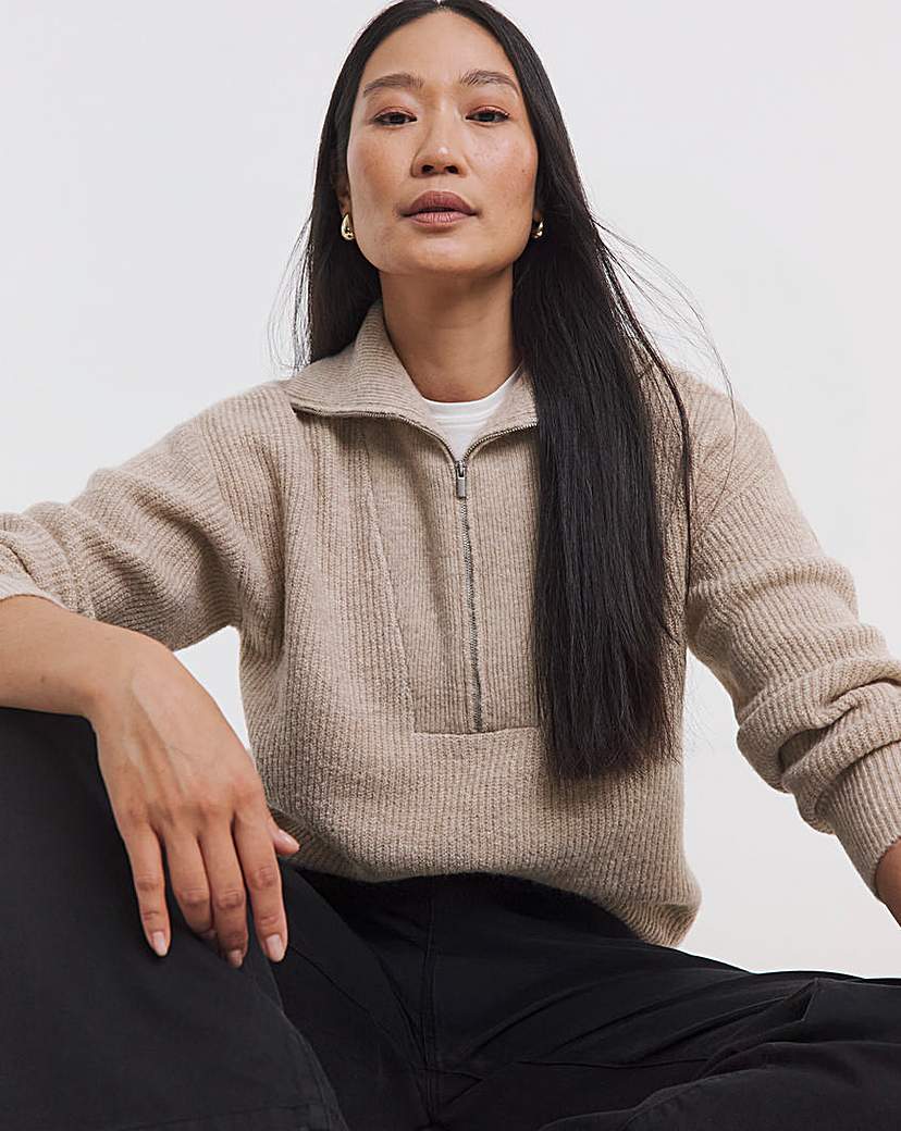 SPONGE HALF ZIP JUMPER