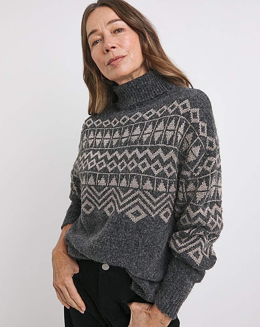 Grey Fairisle Jumper