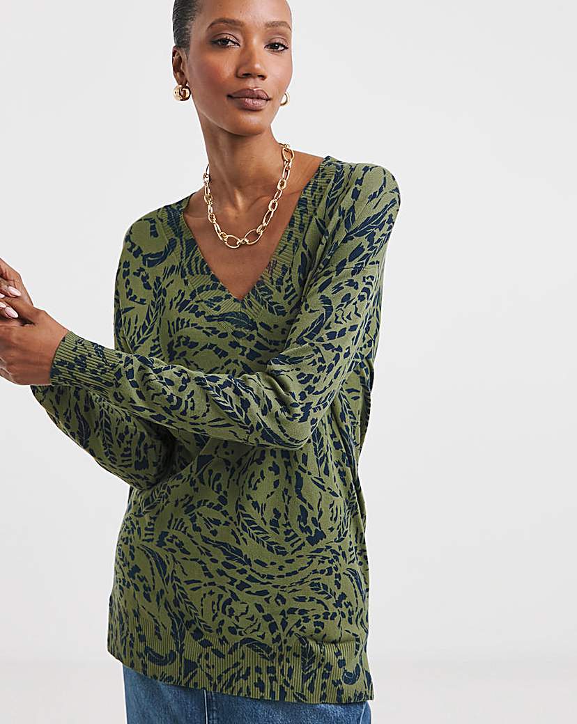 New In - V Neck Slouch Tunic