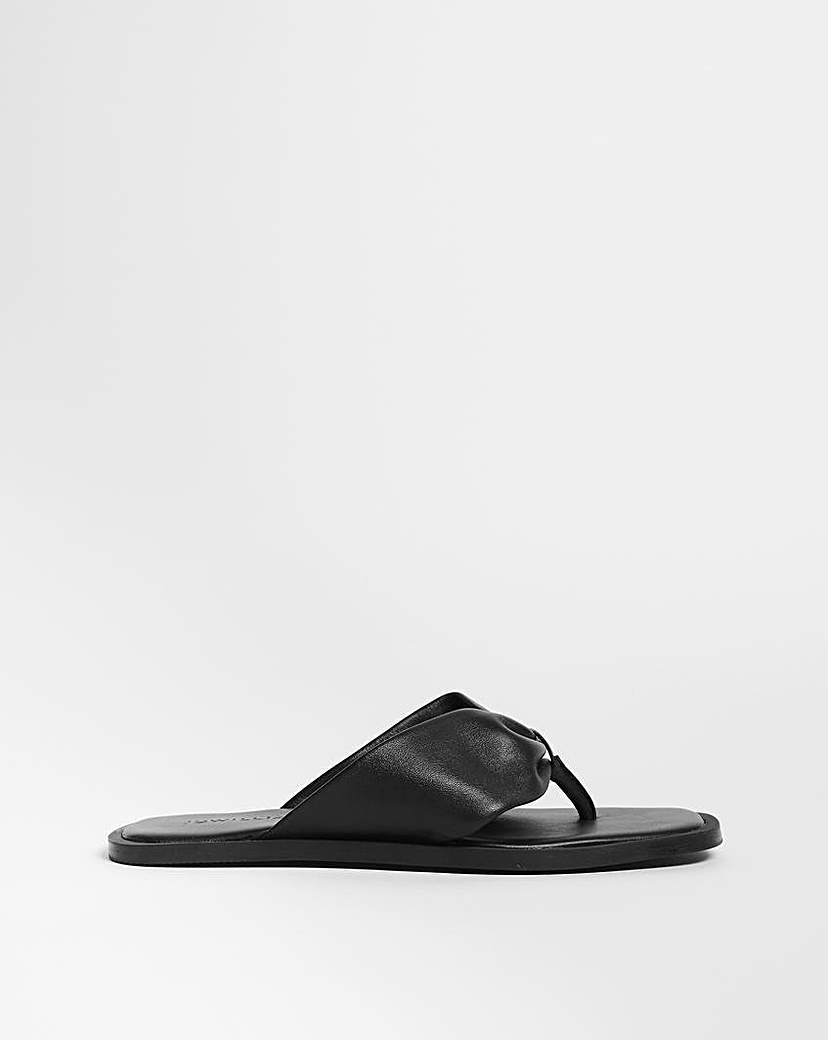 Leather Square Toe Post EEE Fit