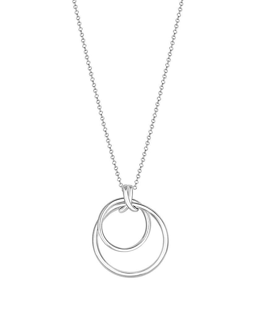 Simply Silver Round Double Necklace