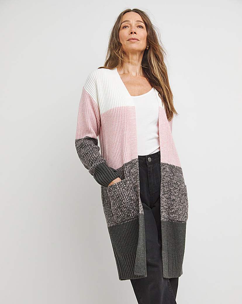 Edge to Ombre Striped Cardigan