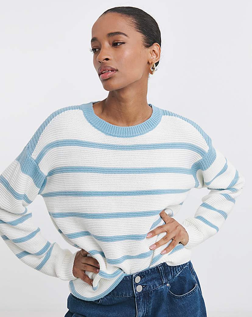 STRIPE CREW NECK