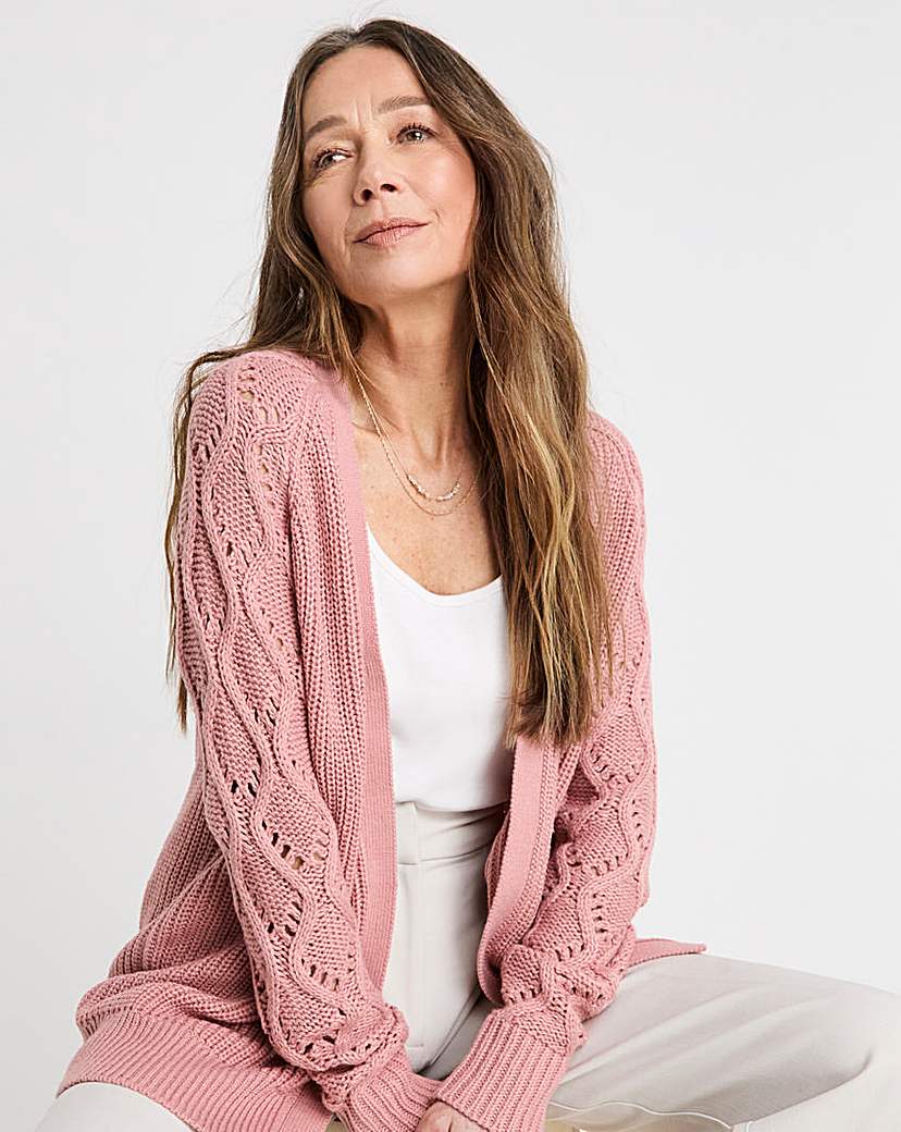 EDGE TO STITCH SLEEVE CARDIGAN