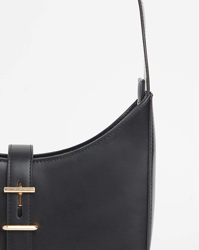 Buckle Detail Shoulder Bag