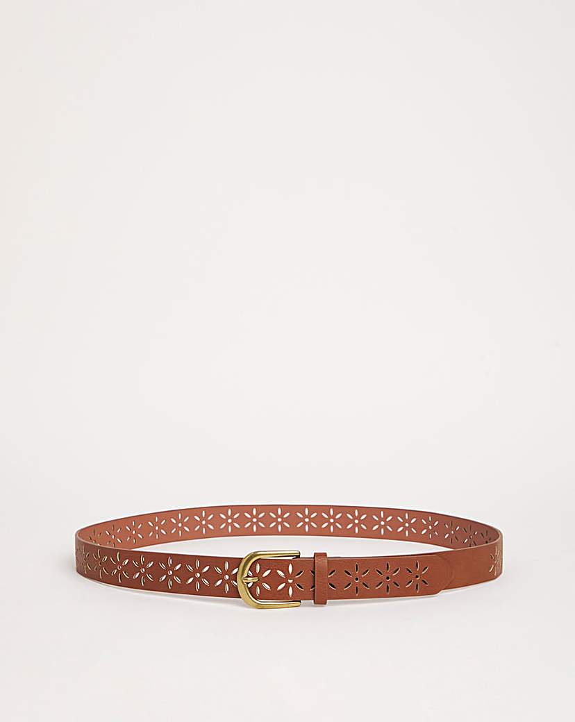 New In - Flower Laser Cut Jean Belt