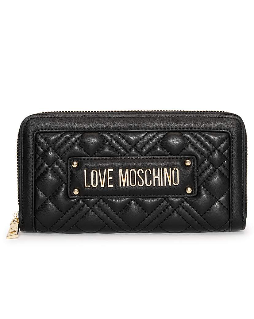 Love Moschino Quilted II Zip Wallet