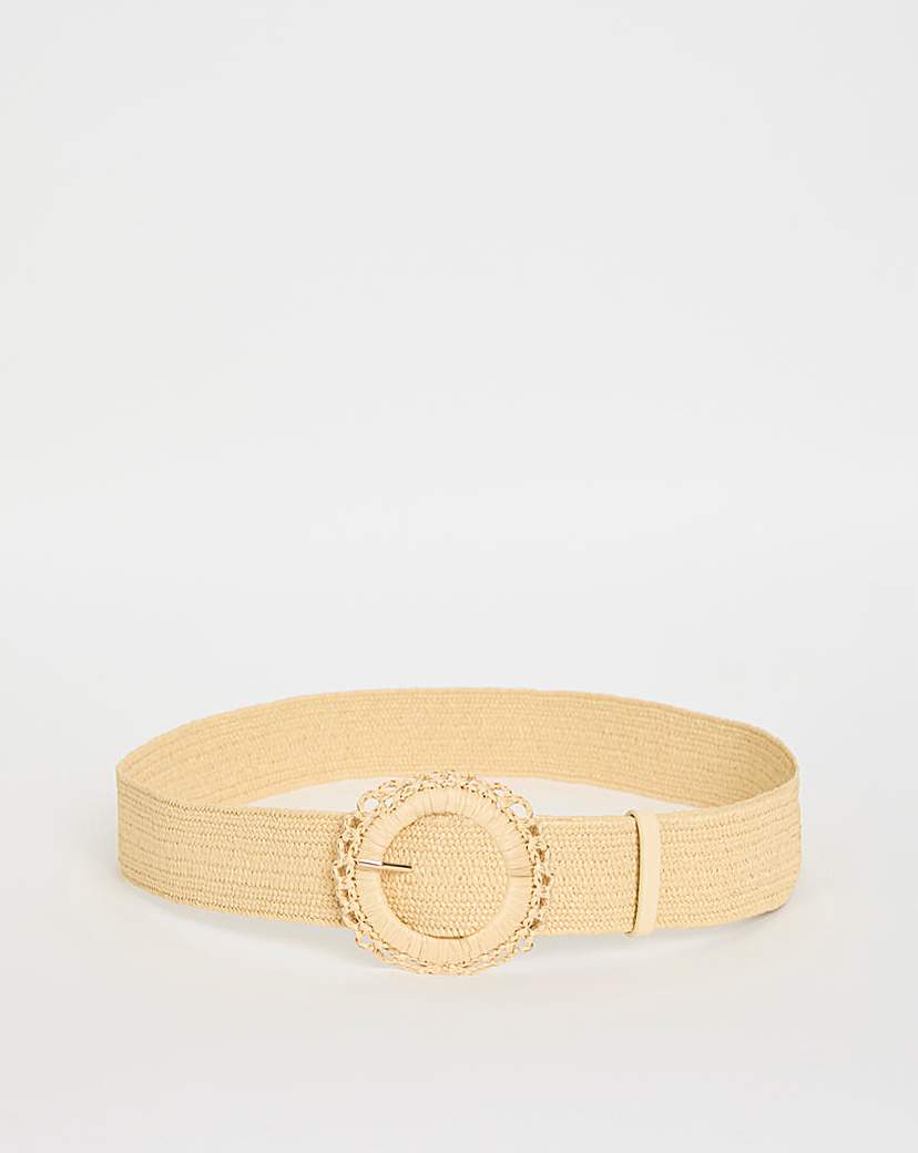 Natural Raffia Belt