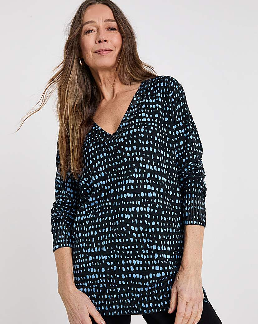 V NECK SLOUCH TUNIC