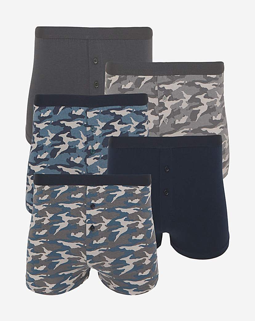 5 Pack Camo Loose Boxer