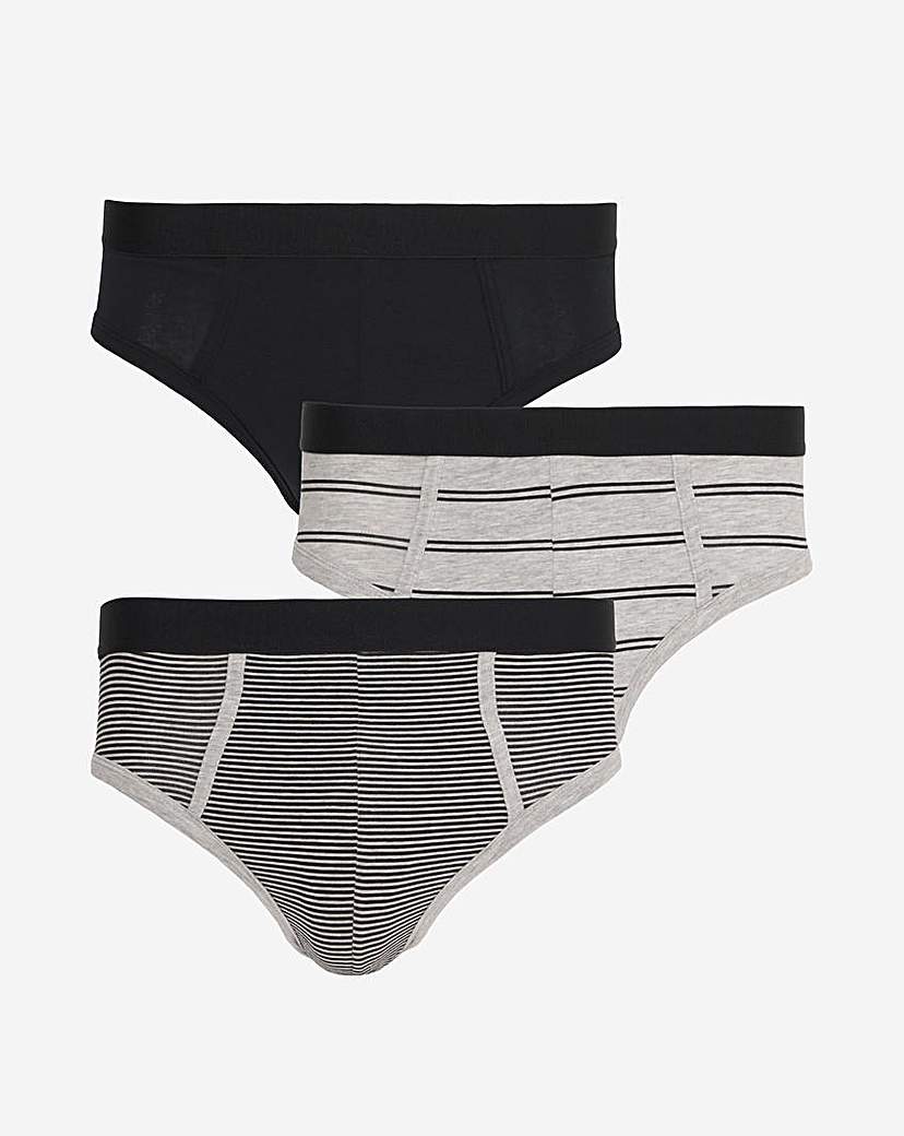 3 Pack Stripe Brief