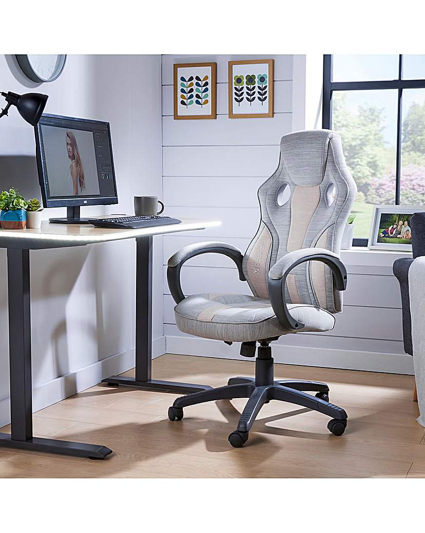 Image of X Rocker Maverick Office Chair Grey