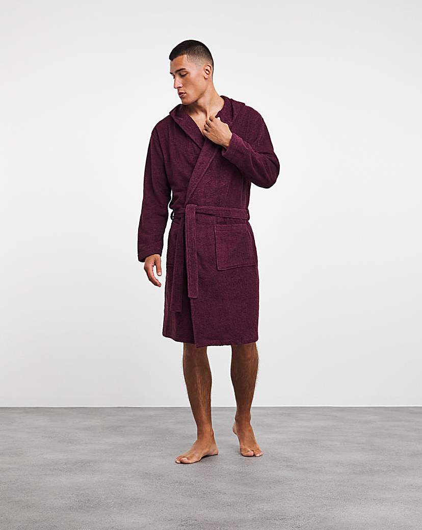 Hooded Toweling Dressing Gown