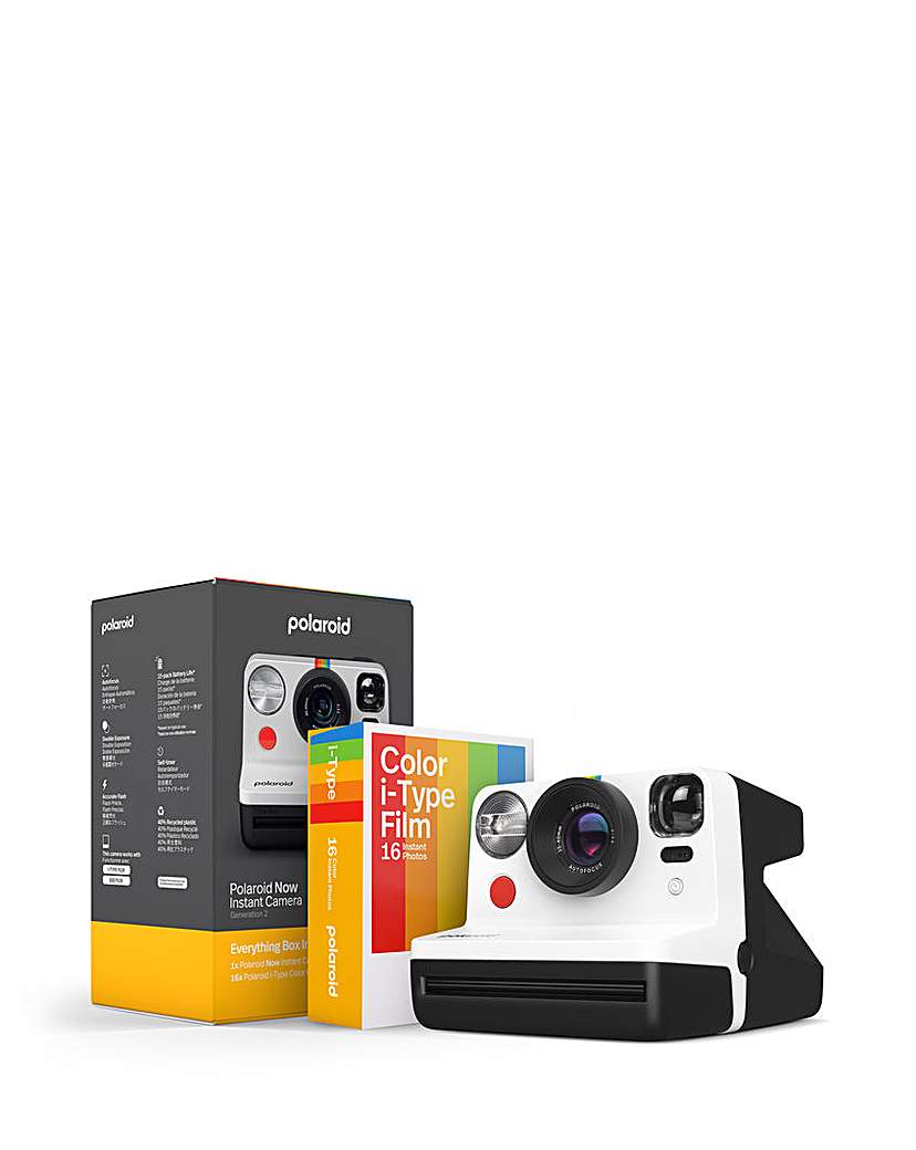 Polaroid Now Gen 2 Camera Bundle - B&W