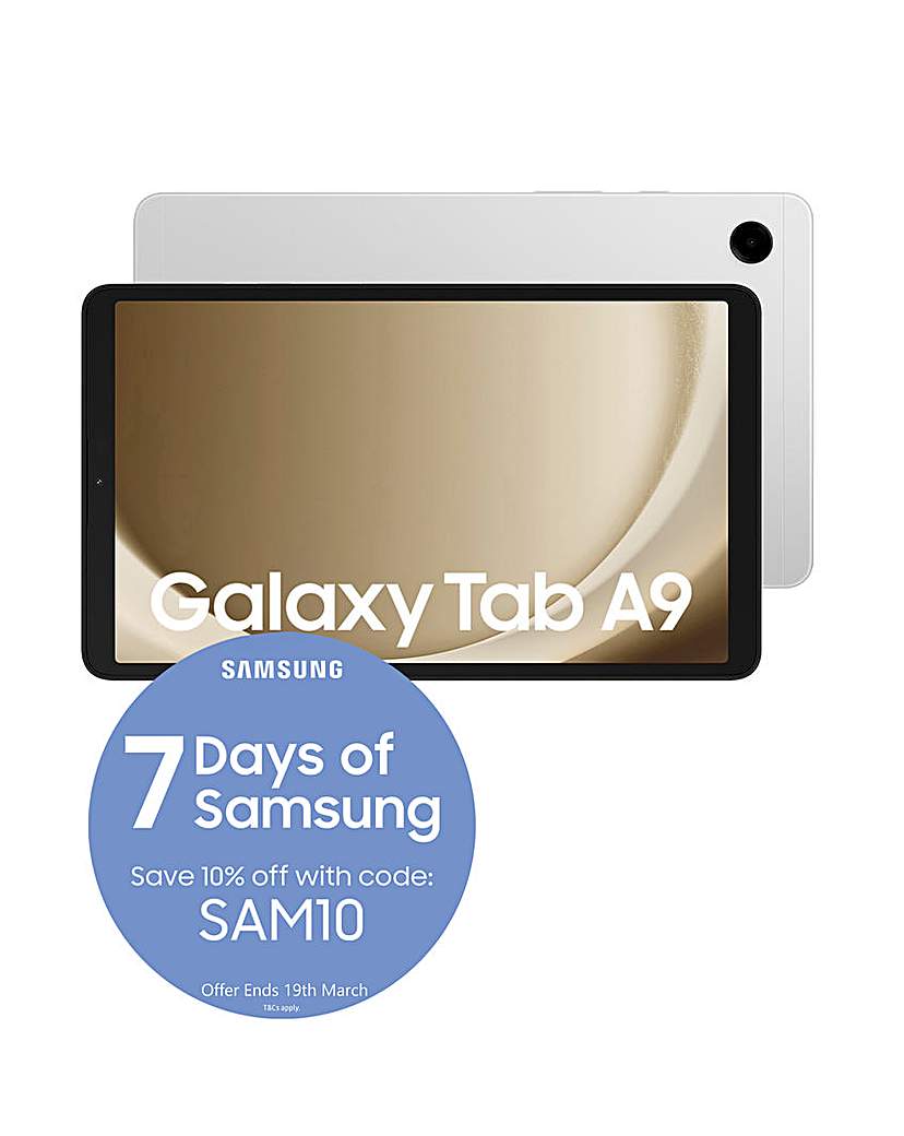 galaxy tab a9 8.7in 64gb tablet - silver