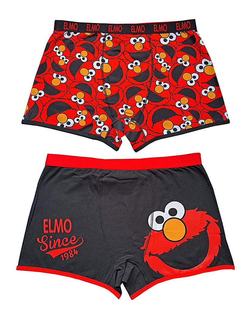 Mens 2pk Elmo Boxers