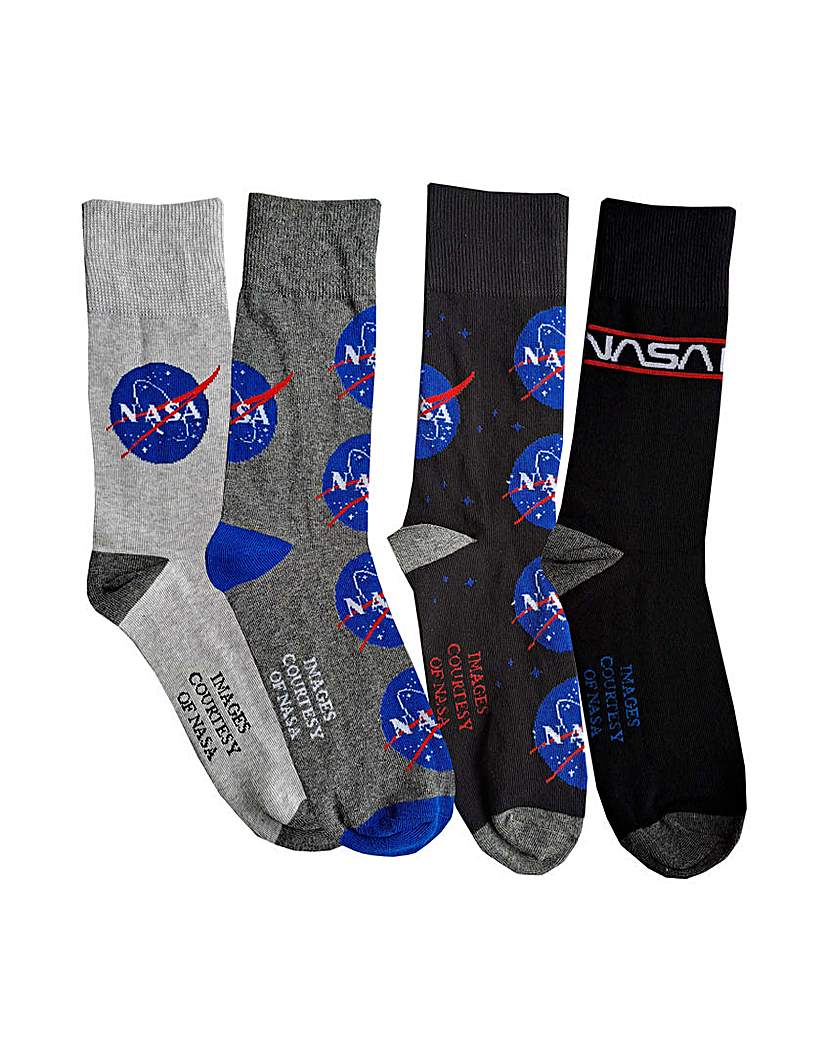 Mens 4pk NASA Socks