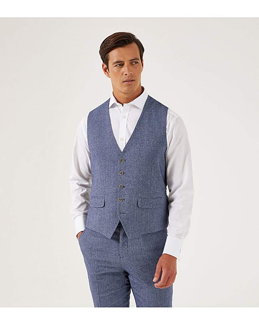 Skopes Jude Suit Waistcoat Blue
