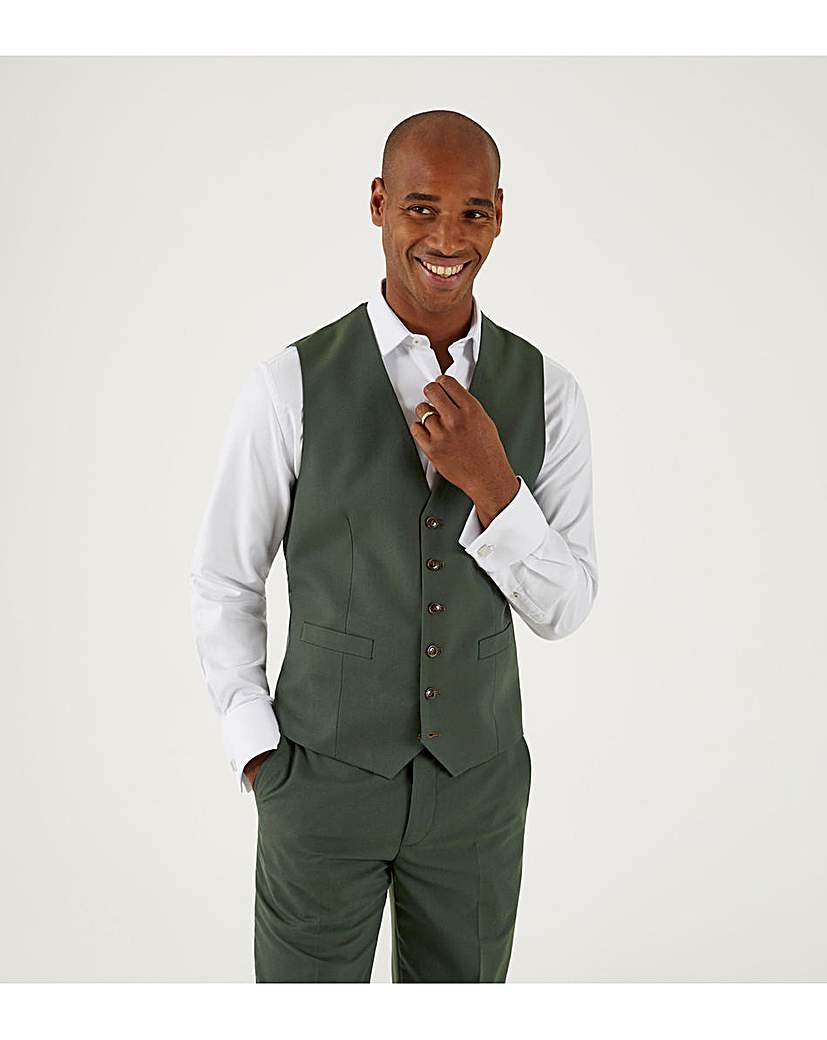 Skopes Harvey Suit Waistcoat Green