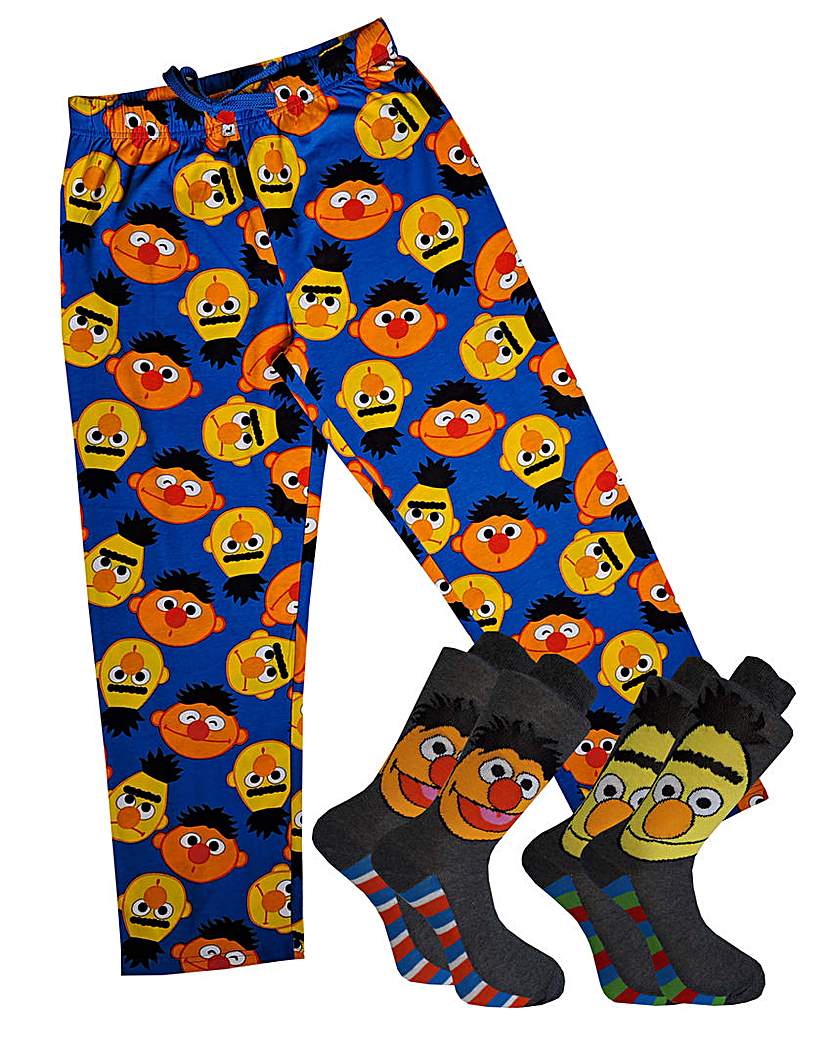Bert & Ernie Loungepant 2pk Sock