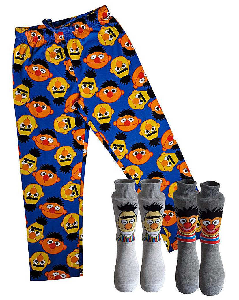 Bert & Ernie Loungepant 2pk Sock