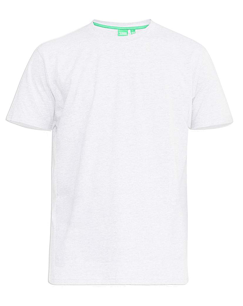 Two Pack Grey/White Crew Neck T-shirts