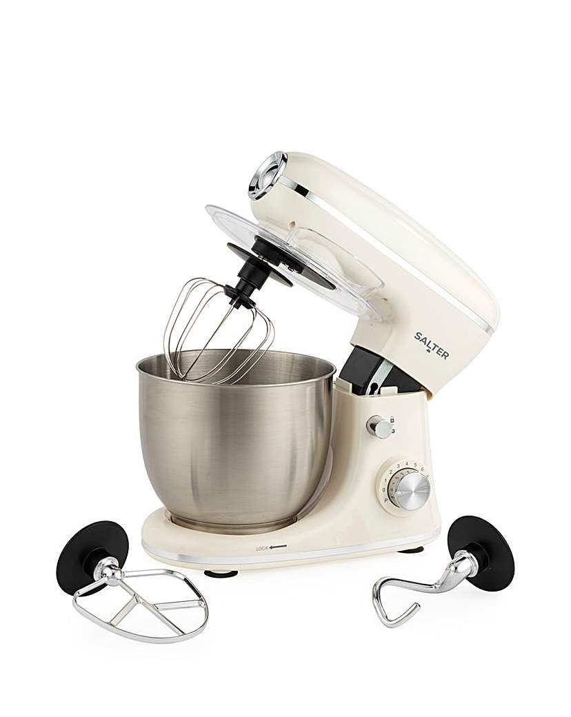 New In - Salter Retro Stand Mixer Cream
