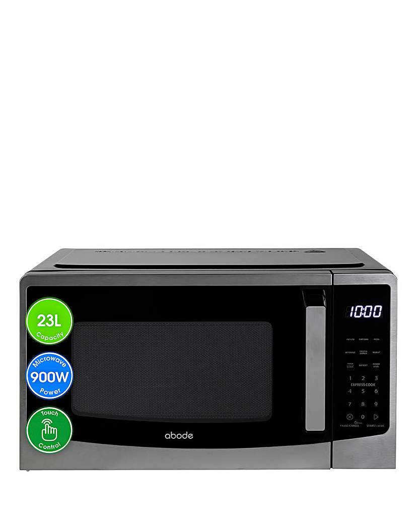 New In - Abode 23 Litre Black Digital Microwave