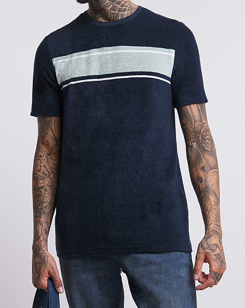 Terry Towelling Stripe T-Shirt