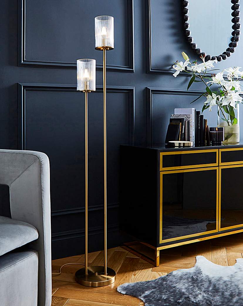 Joanna Hope Serena Floor Lamp - Brass