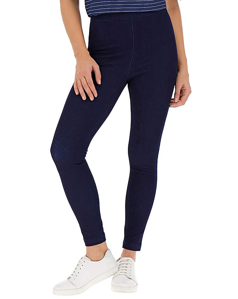 Image of Indigo Jersey Denim High Waist Leggings