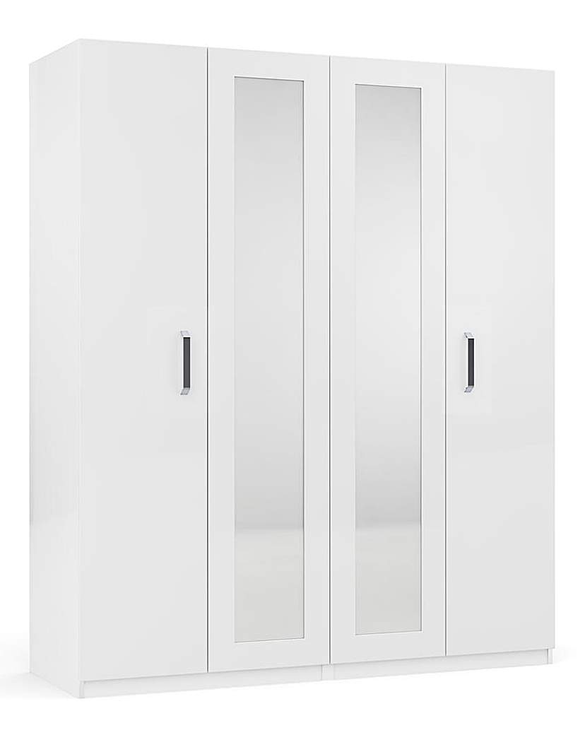 Kendal 4 Door Mirrored Wardrobe