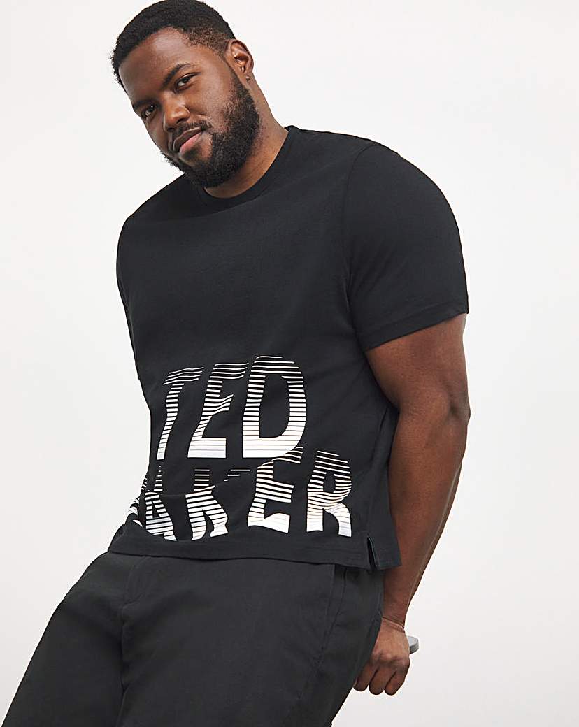 Ted Baker Oversized Logo Tshirt Black