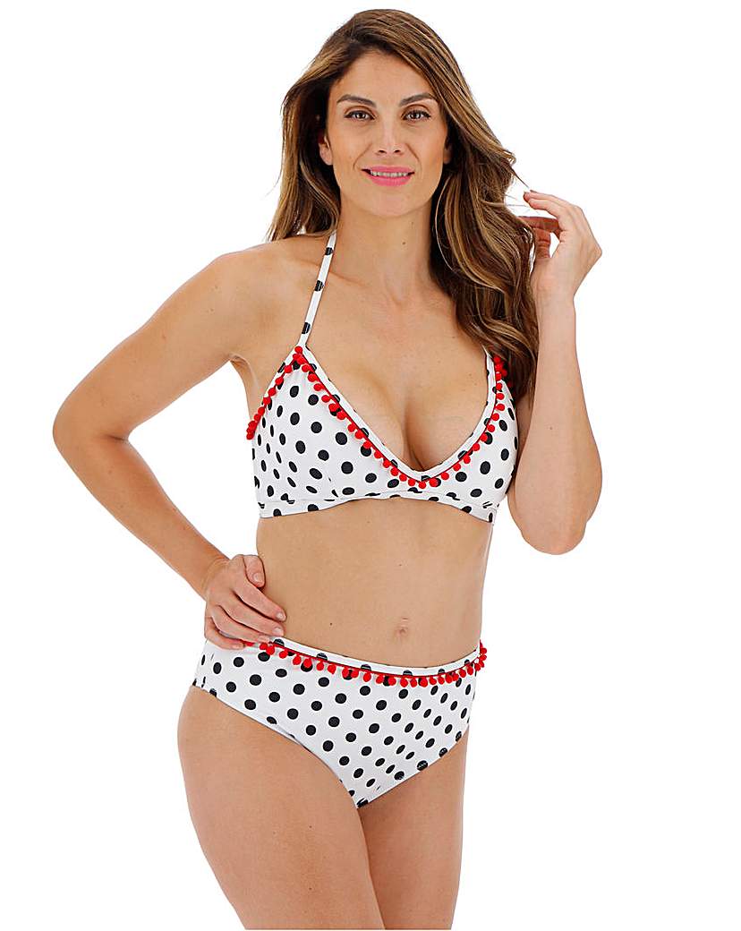 Image of Pom Pom Trim Bikini Set