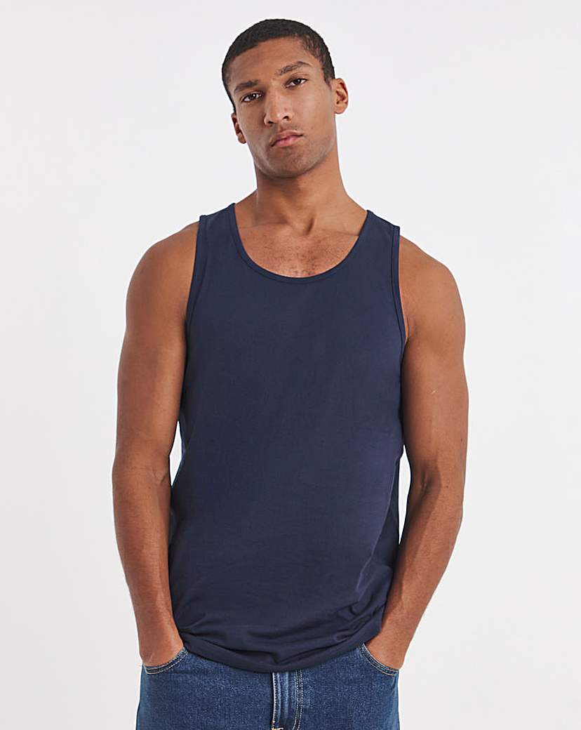 Basic Navy Vest Long