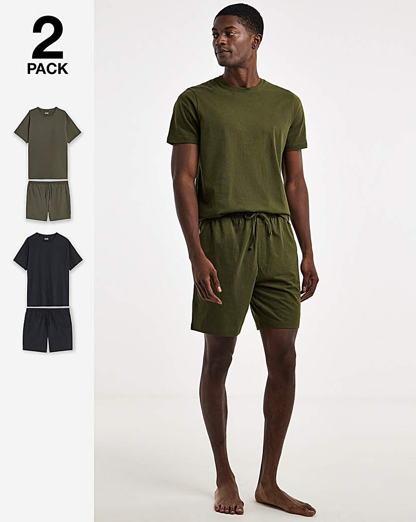 2 Pack Short Sleeve Pyjama Set