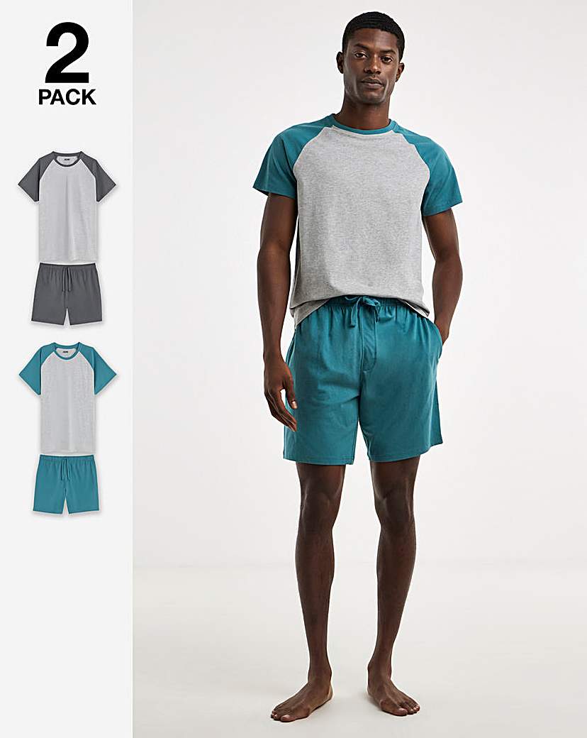 2 Pack Raglan Pyjamas