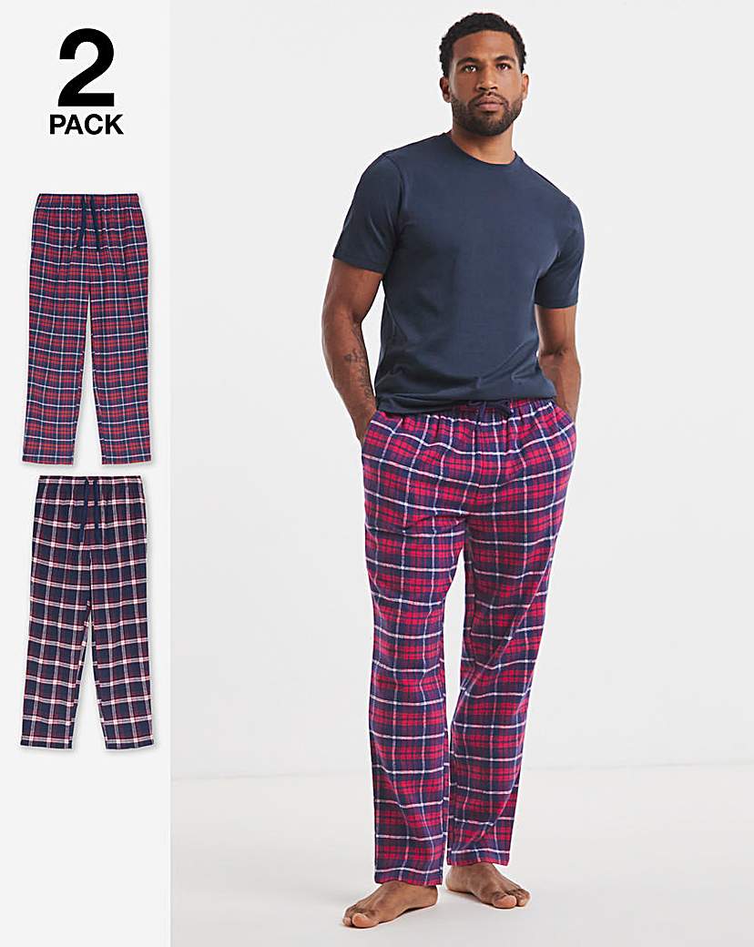 2 Pack Woven Check Flannel Bottoms
