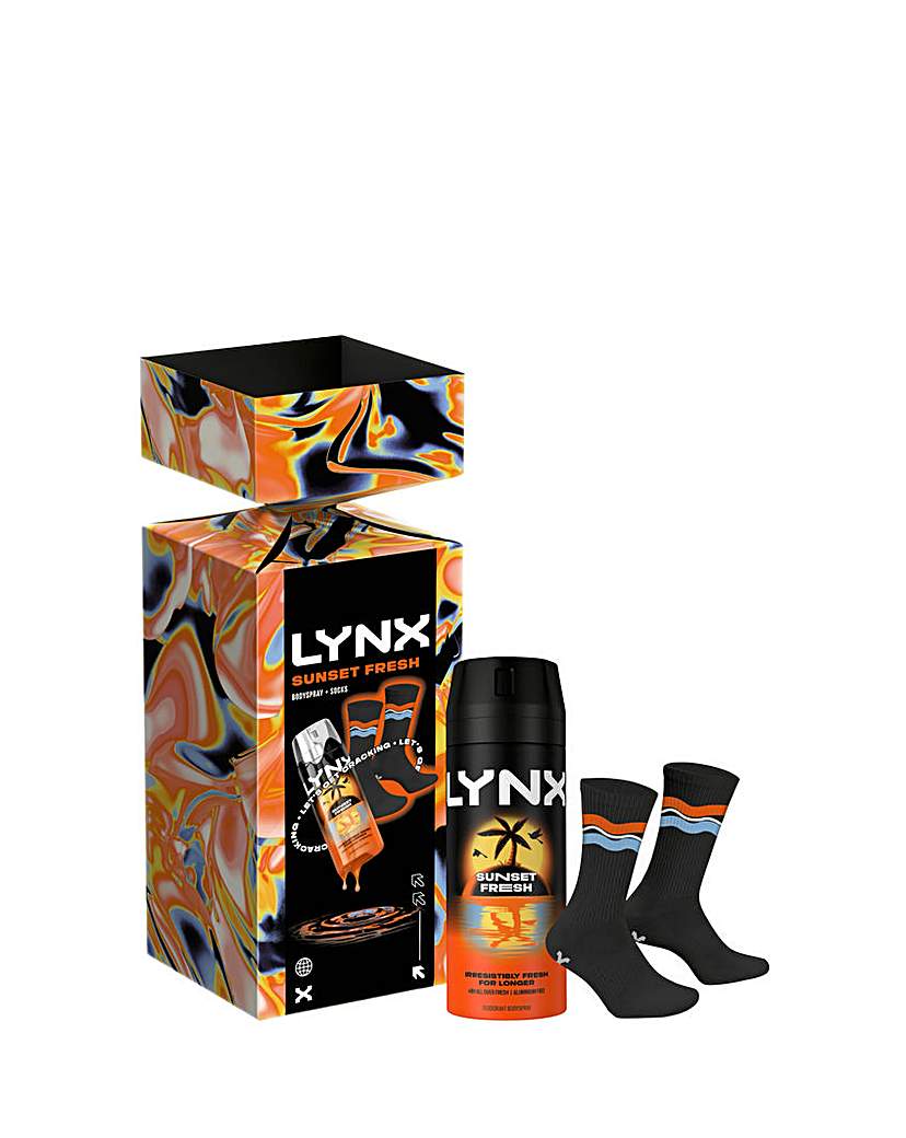 New In - Lynx Bodyspray + Socks Cracker Gift Set