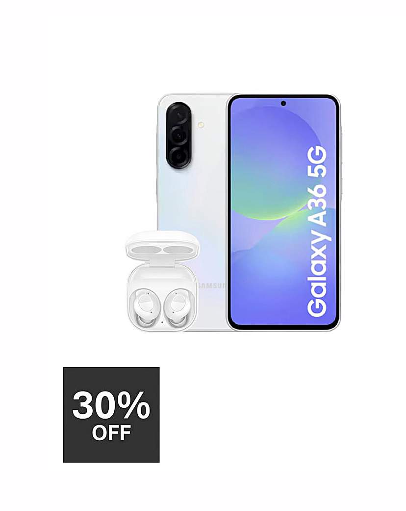 New In - Galaxy A36 5G Awesome White & Buds FE