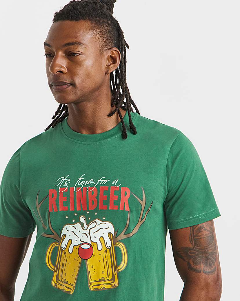 New In - Christmas Reinbeer Graphic T-Shirt
