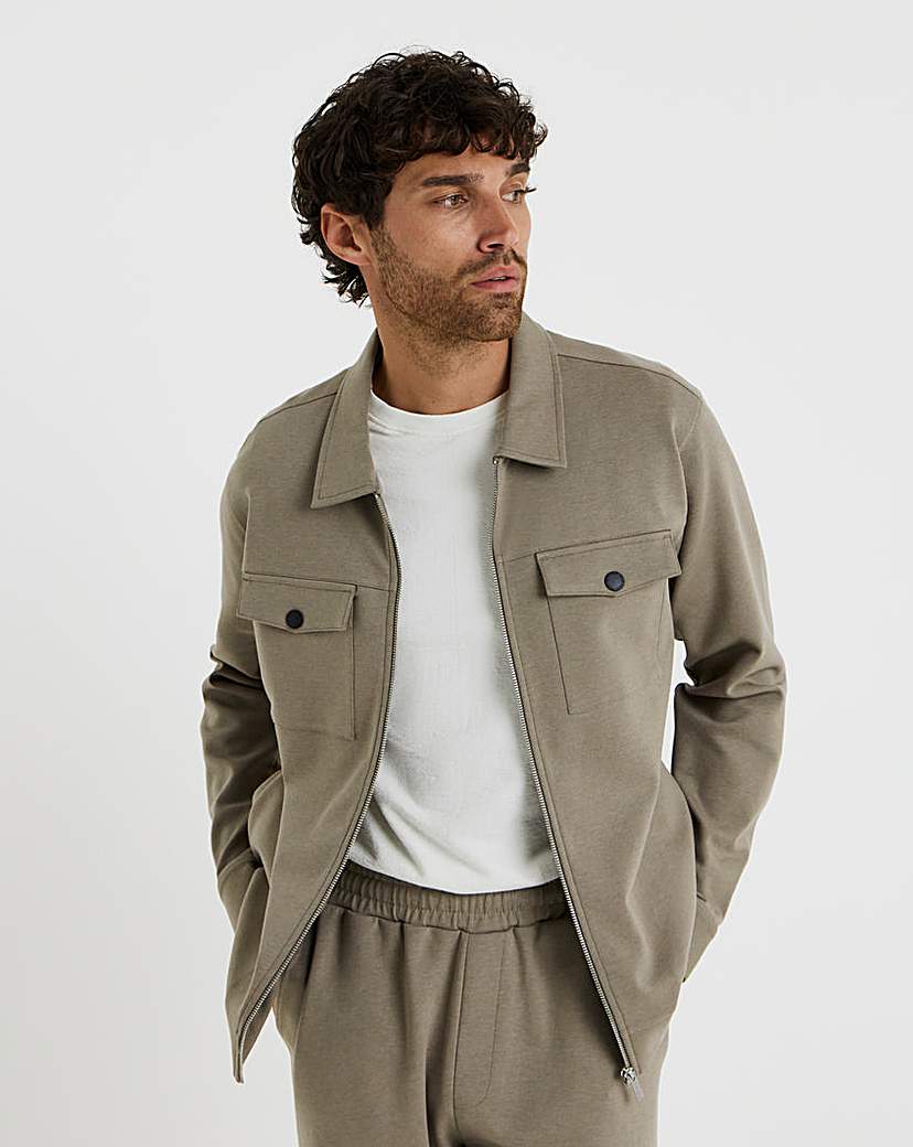 New In - Folio Interlock Zip Shacket