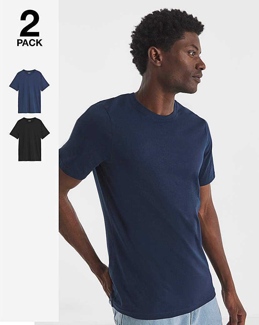 New In - 2 Pack T-Shirts- Black/Navy
