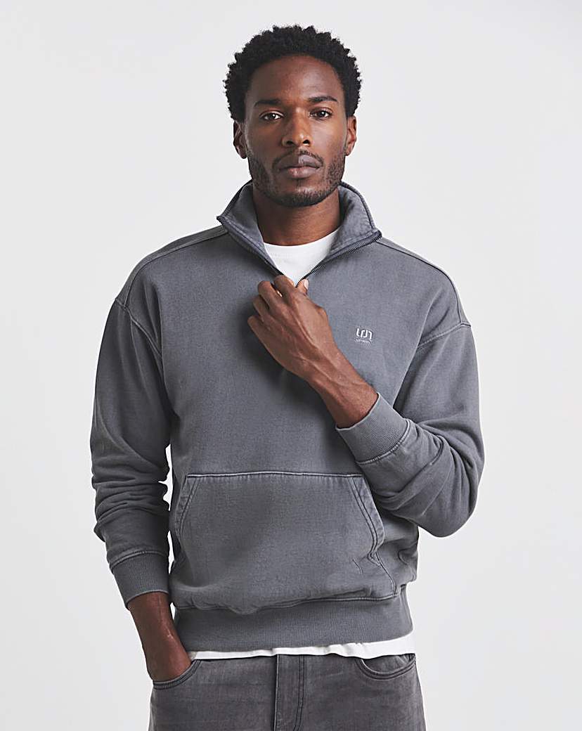 New In - Union Garment Dyed Funnel Neck Sweat
