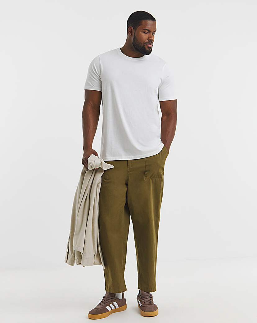 3Pk Multi Crew Neck T-Shirts Long Length