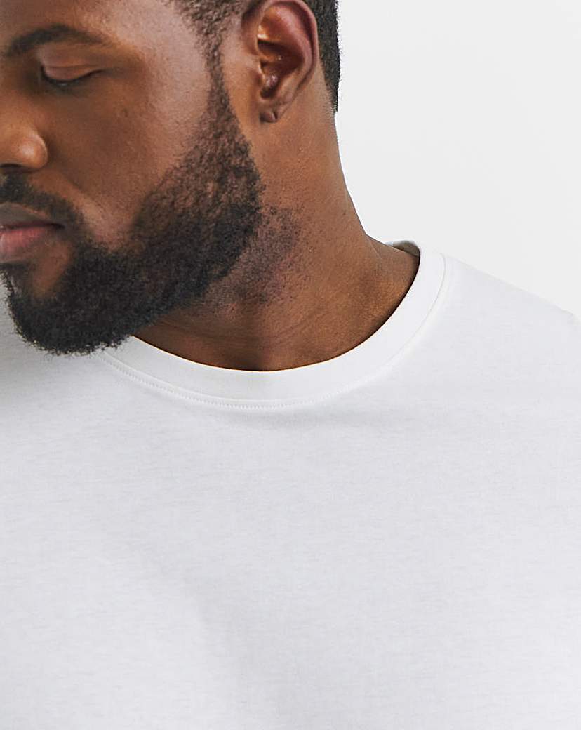 3Pk Multi Crew Neck T-Shirts Long Length