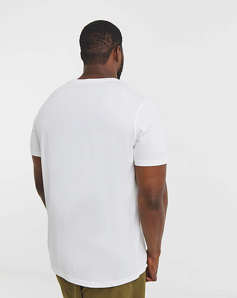 3Pk Multi Crew Neck T-Shirts Long Length